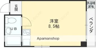 H2O高井田ビル【5階】の間取り