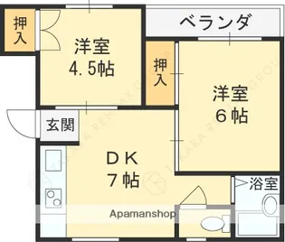 RA KENPA【201号室】の間取り