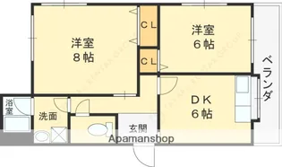 センチュリーハイツ【2階】の間取り