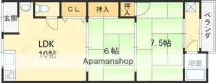 大繁ハイツ【203号室】の間取り