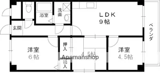 ドエル仁川【2階】の間取り