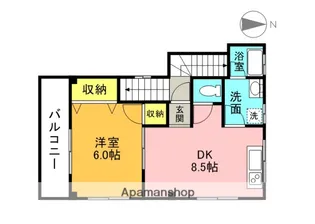 深沢ハイムB【201号室】の間取り