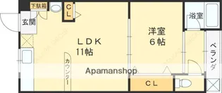 森内マンション【4階】の間取り
