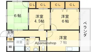 アルコーレ山手【2階】の間取り