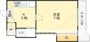 エクセル近大前【4階】の間取り