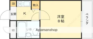 PALMIZIO花園Ⅲ【206号室】の間取り
