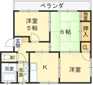 永和ハイツ【3階】の間取り