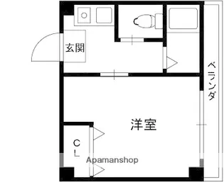 スリーライトカドニシ【301号室】の間取り