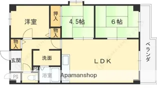メービウス仁川【5階】の間取り