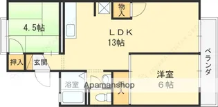 セジュール日野Ⅰ【1階】の間取り