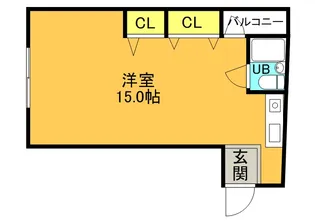 マンション吉見【4階】の間取り