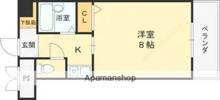 ウイングコート東大阪【3階】の間取り