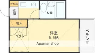 東ハリマハイツ【205号室】の間取り