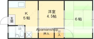 2Kの間取り画像