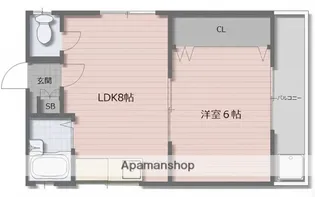鎌田マンション【3階】の間取り