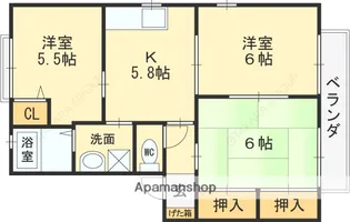 シャーメゾンやまとB棟【1階】の間取り