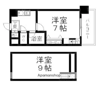 プレアデス【7階】の間取り