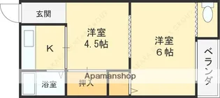 明美マンション【3階】の間取り