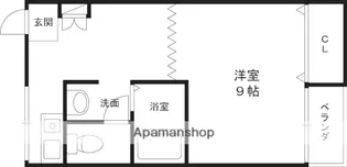 朋成マンション【302号室】の間取り
