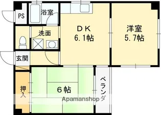 GROWTH PACIFIC 長田【503号室】の間取り