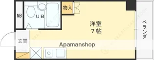 ドゥエルミヤザキ【209号室】の間取り