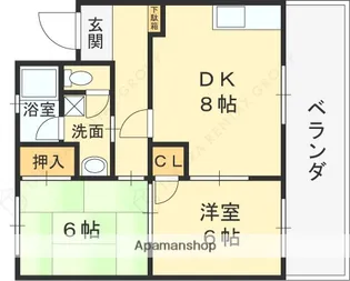 カサミラ【1階】の間取り