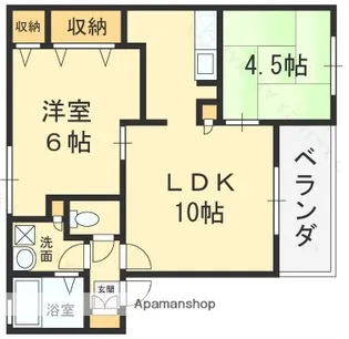 メゾンボヌール【3階】の間取り