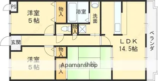 アムール新池島【302号室】の間取り