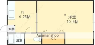 出口ハイツ【2階】の間取り