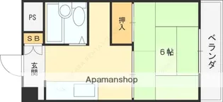 リビーナ東花園【3階】の間取り