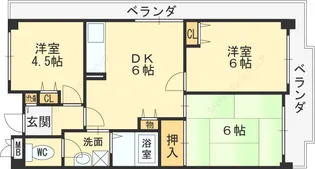 友井グレイス【601号室】の間取り