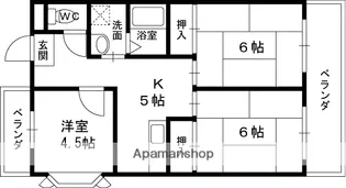 マンション吾光【2階】の間取り