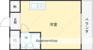 メゾン若江【4階】の間取り