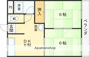 田中・大村ハイツ【2階】の間取り