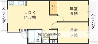 COMFY鴻池新田駅前【1階】の間取り