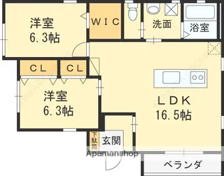 MAISON F【202号室】の間取り