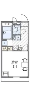レオパレスポップ【2階】の間取り