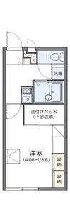 レオパレス旭町【1階】の間取り