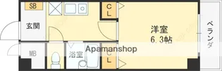 大阪府東大阪市川俣1丁目【マンション】の間取り