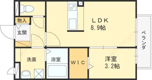 グレイス奥林A【102号室号室】の間取り