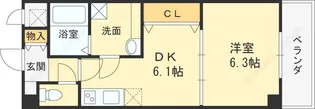 ルミエール・フジ【310号室号室】の間取り