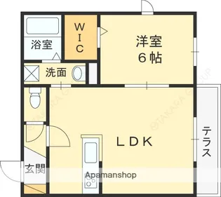 エスポワール花園【2階】の間取り
