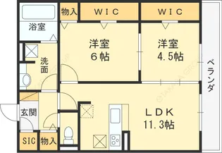 アコルデ西岩田【3階】の間取り