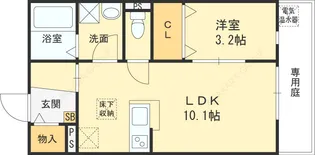 KINZY COURT Ⅱ【101号室号室】の間取り