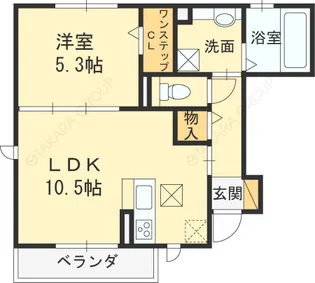 ソシアフローラ【1階】の間取り