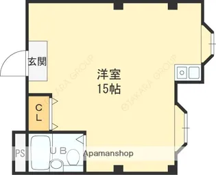 1Rの間取り画像