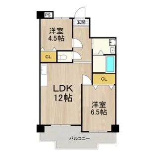 友井グレイス【402号室】の間取り