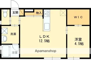 LUXE本町【B号室】の間取り