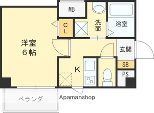 CREST花園【301号室】の間取り