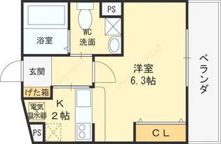 CELEB布施東【508号室号室】の間取り